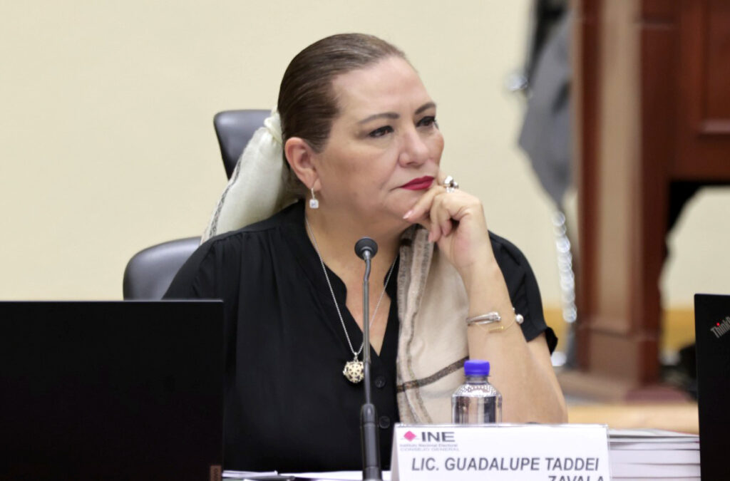 presidenta del INE, Guadalupe Taddei