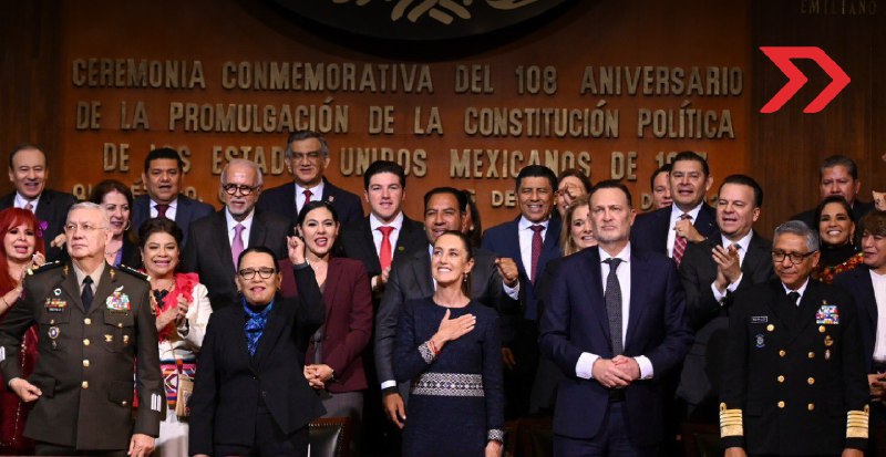 Claudia Sheinbaum aborda reformas en evento del 108 aniversario de la Constitución