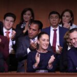 Claudia Sheinbaum recibe apoyo de gobernadores en conmemoración de la Constitución de 1917