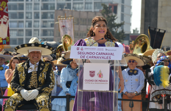 Clara Brugada encabeza el Segundo Carnaval de Carnavales en la Ciudad de México