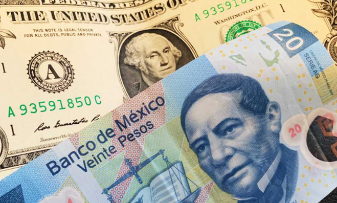 Peso mexicano se fortalece al cerrar en $20.36 por dólar este 20 de febrero