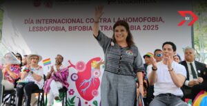 Clara Brugada reafirma su compromiso con la comunidad LGBT+
