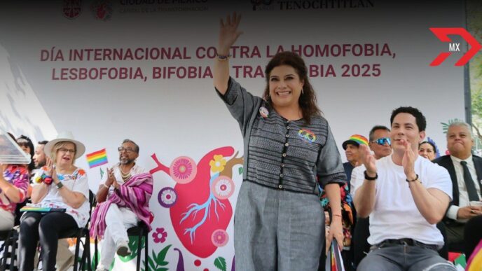 Clara Brugada reafirma su compromiso con la comunidad LGBT+