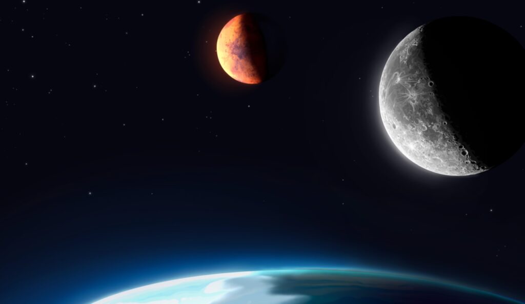 Las conjunciones de la Luna con planetas como Marte forman parte del atractivo de los eventos astronómicos
