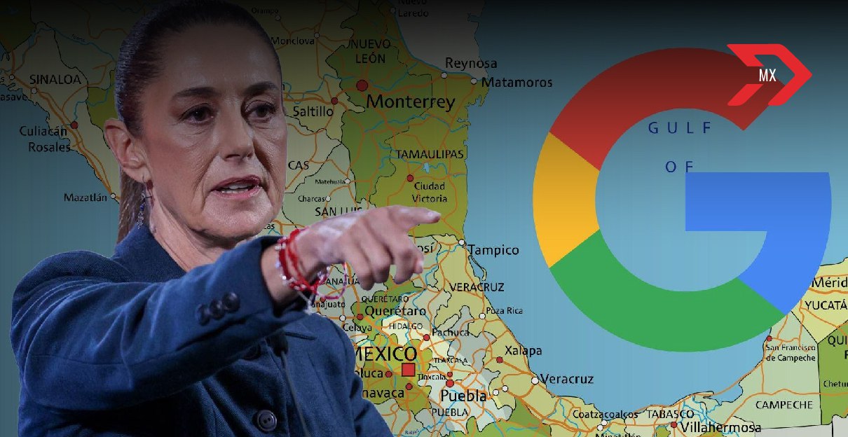 Gobierno de Sheinbaum demandará a Google por alterar denominación del Golfo de México