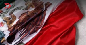 Mujer quema bandera