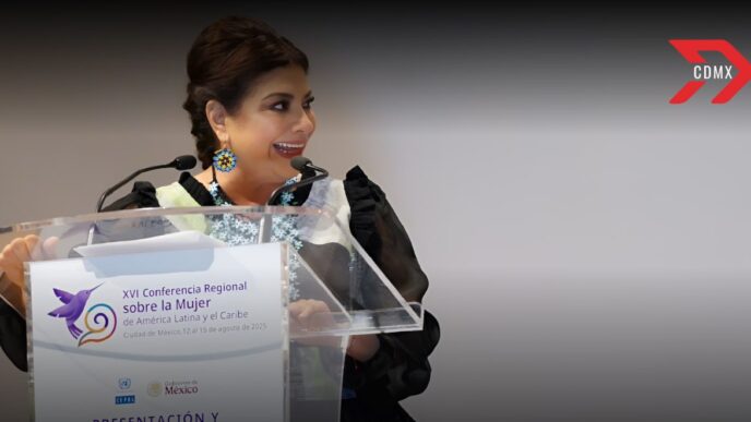 Clara Brugada firma acuerdo para la Conferencia Regional sobre la Mujer de América Latina y el Caribe 2025