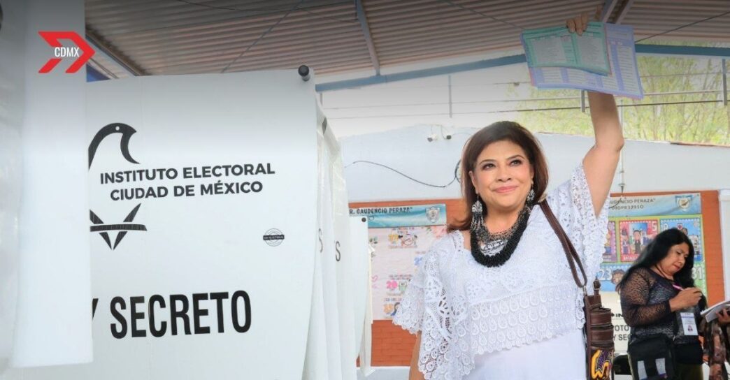 Clara Brugada vota 'para construir un Poder Judicial democrático'