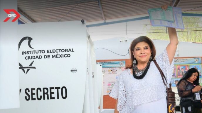 Clara Brugada vota 'para construir un Poder Judicial democrático'