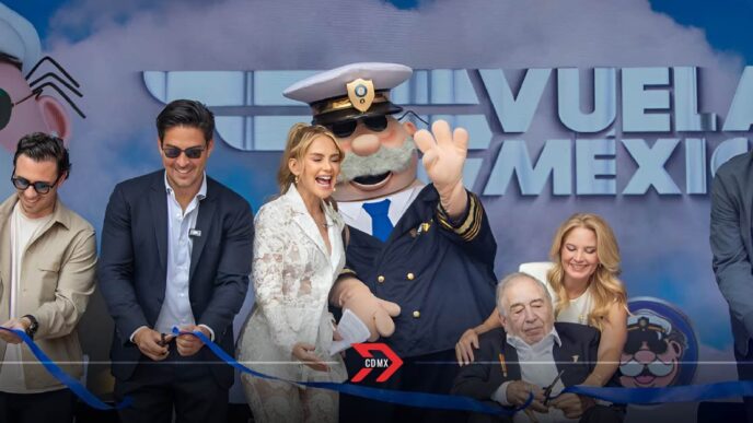 Dr. Simi inaugura simulador de vuelo 4D y tienda en Parque Aztlán