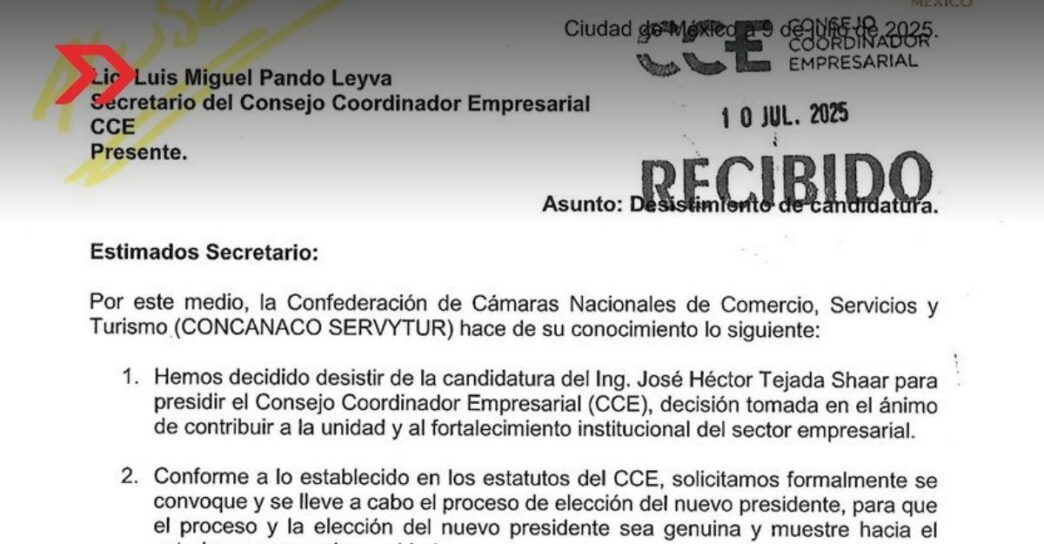 Concanaco Servytur busca democracia para elegir presidente en el CCE