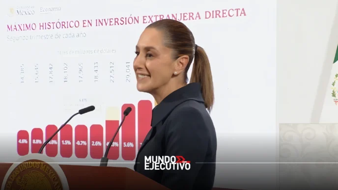 Sheinbaum: inversión extranjera en México creció 10.2 % en 2025