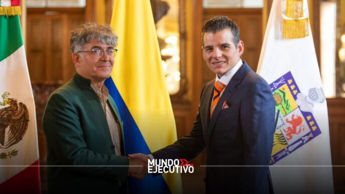 Miguel Flores refuerza cooperación bilateral entre Nuevo León y Colombia