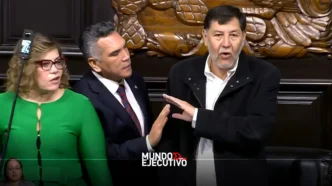 Gerardo Fernández Noroña y 'Alito' Moreno protagonizan pelea en el Senado