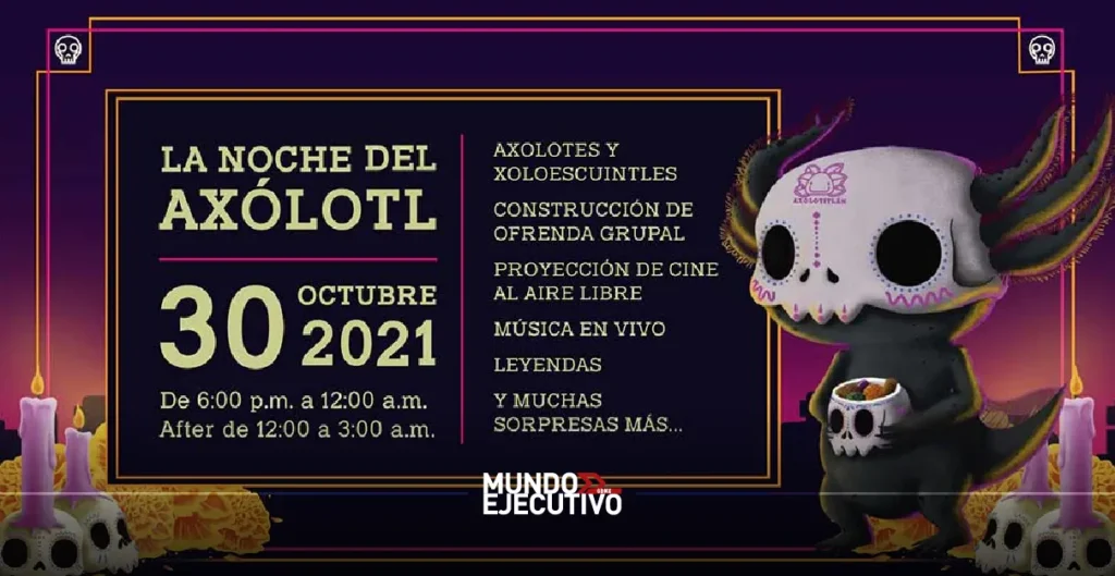 Día de Muertos 2025 en CDMX: ¿Cuándo y dónde será La Noche del Axolotl?