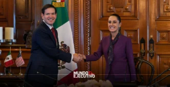 Claudia Sheinbaum recibe a Marco Rubio en Palacio Nacional