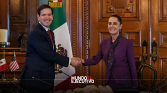 Claudia Sheinbaum recibe a Marco Rubio en Palacio Nacional