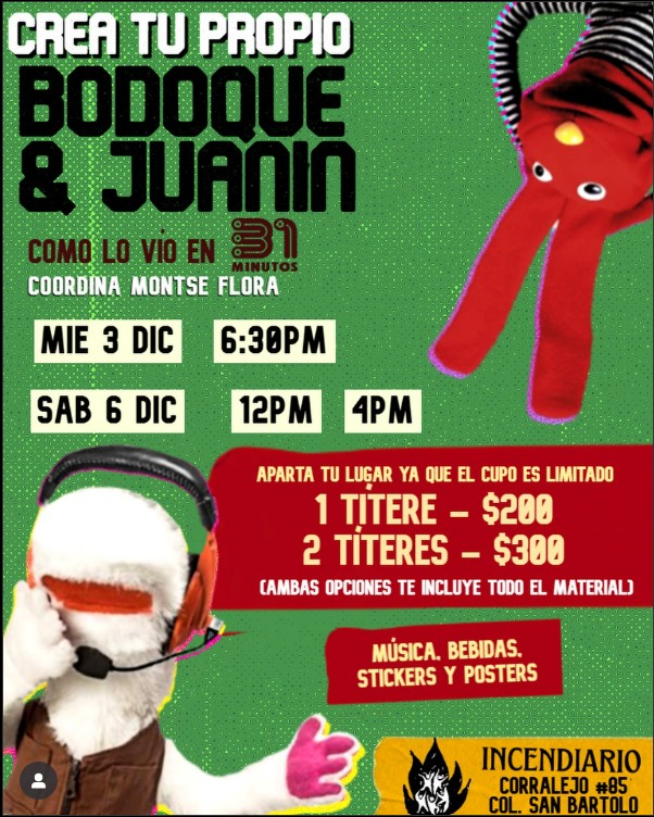 31 minutos: Crea tus marionetas de Bodoque y Juanín