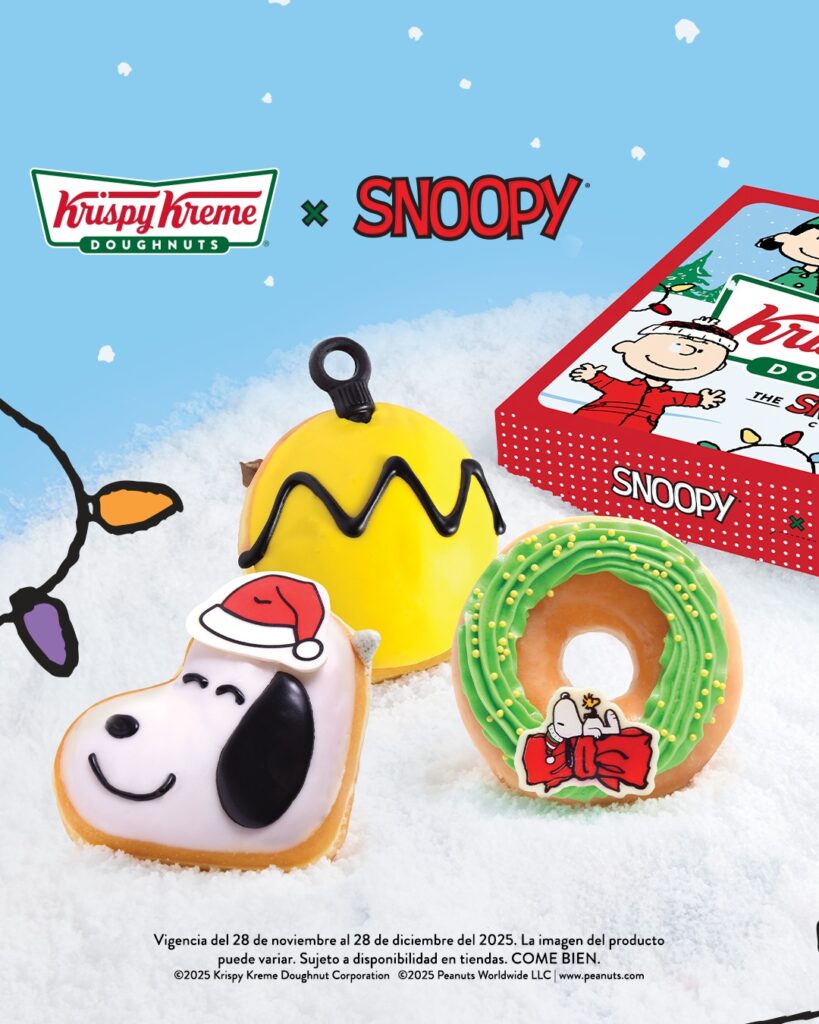 Donas de edición especial Krispy Kreme X Peanuts.