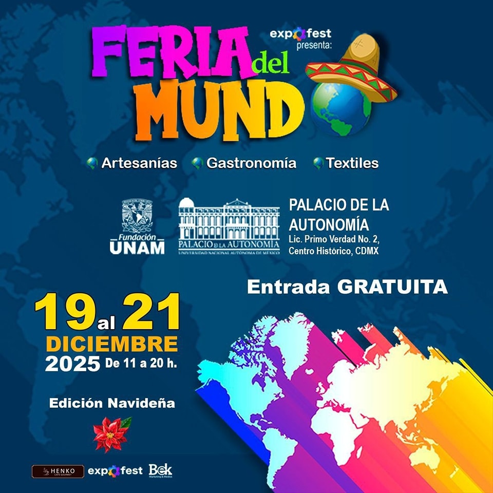 Conoce la Feria del Mundo edición Navidad en la CDMX