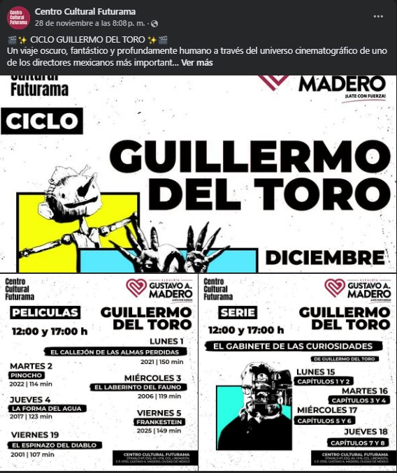 Disfruta del Ciclo de Cine gratis de Guillermo del Toro en CDMX