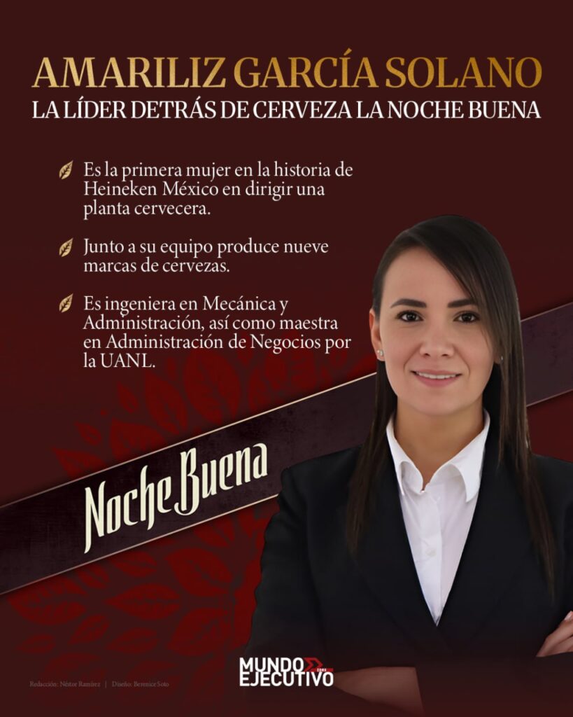 Amariliz García Solano, la líder detrás de cerveza la Noche Buena