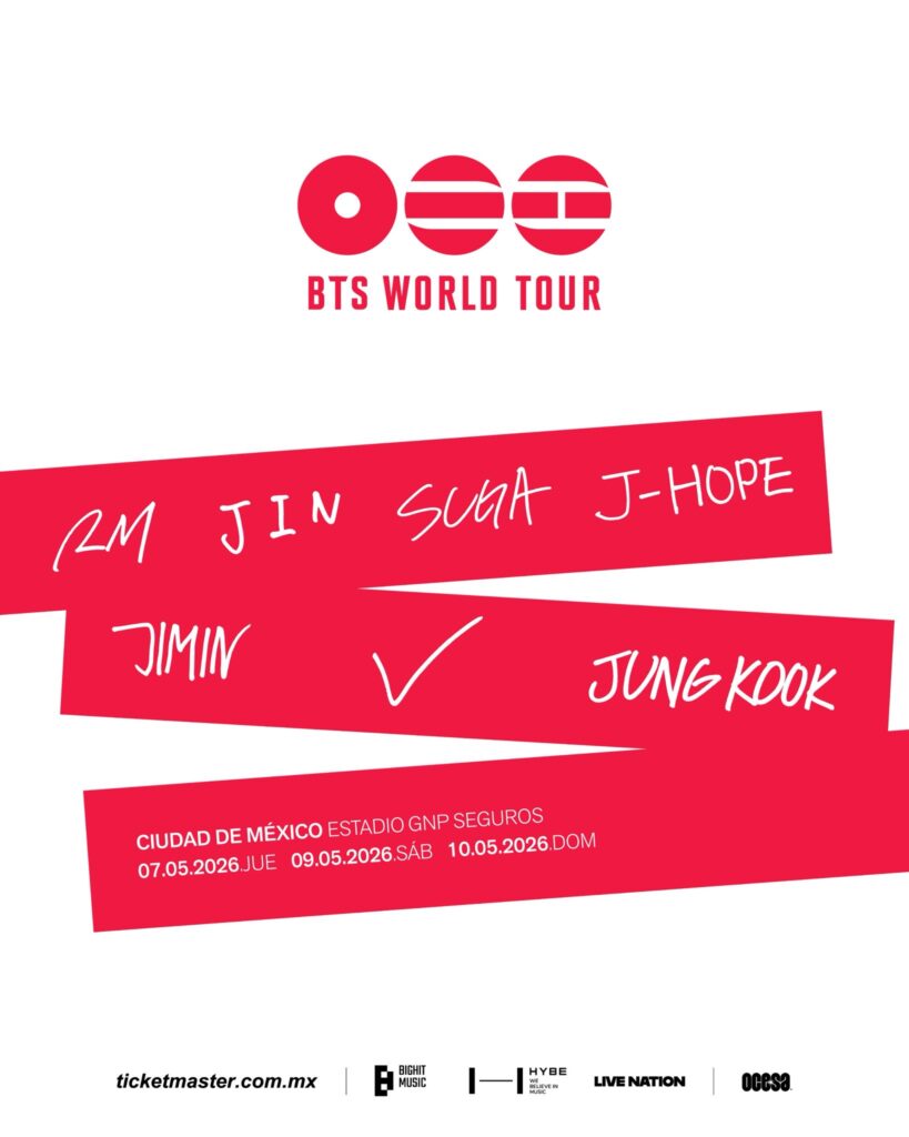 ¿Cuándo será la preventa para los conciertos de BTS en CDMX este 2026?
