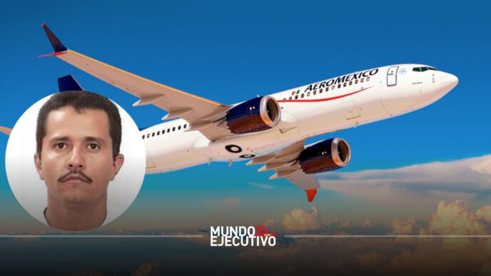 Acciones de Aeroméxico registran caída de 10.79% tras la violencia por la muerte de "El Mencho"