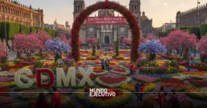 ¡El Zócalo de CDMX se viste de flores para San Valentín 2026 con el Jardín del Buen Amor que despliega 10 mil especies coloridas