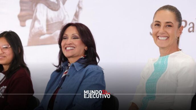 Claudia Sheinbaum y Lorena Cuéllar inauguran la ampliación del CBTIS 153 en Tlaxcala