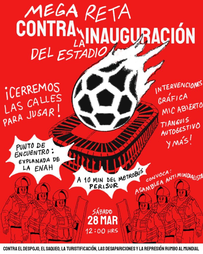 Mundial 2026. Marchas y bloqueos en avenidas de la CDMX el 28 de marzo