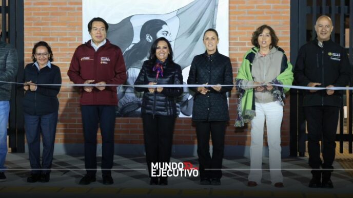 Lorena Cuéllar y Claudia Sheinbaum inauguran la Universidad Rosario Castellanos en Tlaxcala