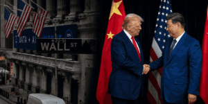 Los mercados reaccionaron negativamente a la falta de acuerdos entre Estados Unidos y China sobre Irán y comercio. Las tecnológicas lideraron las pérdidas y el petróleo superó los 104 dólares. El rendimiento de los bonos del Tesoro aumentó el temor a una inflación persistente.