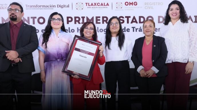 Lorena Cuéllar coloca a Tlaxcala como líder nacional en digitalización del Registro Civil