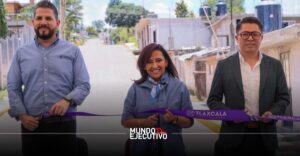 Lorena Cuéllar entrega obras de infraestructura en Xaltocan y Muñoz de Domingo Arenas