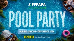 Mandala Beach Club en Cancún, sede de la Pool Party de AffPapa Conference 2026 frente al mar Caribe