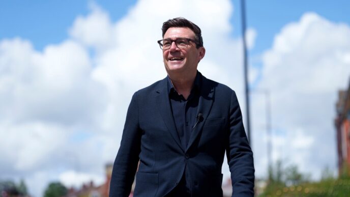 Andy Burnham, alcalde de Manchester y candidato laborista a primer ministro del Reino Unido