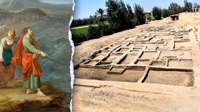 Sitio arqueológico de Tell el-Koua en Egipto donde se descubrió asentamiento de 3,600 años de antigüedad con tumbas de adobe y artefactos del Segundo Período Intermedio