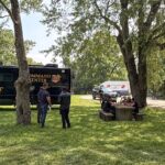 Río Scioto en Powell, Ohio, donde cinco adultos murieron ahogados durante un intento de rescate