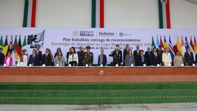 Operativo de seguridad Plan Kukulkán durante la Copa Mundial de Fútbol 2026 en México