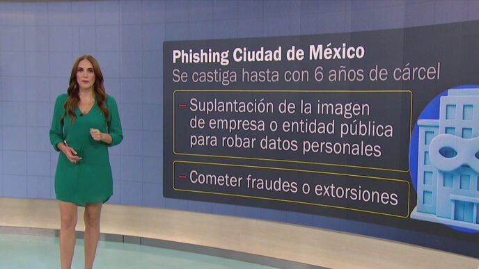 Concepto de phishing y fraude cibernético con computadora mostrando ataque de suplantación de identidad digital