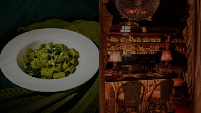 Fachada de restaurante italiano en la colonia Condesa de la Ciudad de México con mesas al aire libre