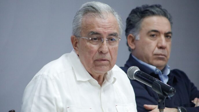 Palacio de Gobierno de Sinaloa donde presuntamente se llevó a cabo una de las reuniones entre Rocha Moya e Inzunza Cázarez