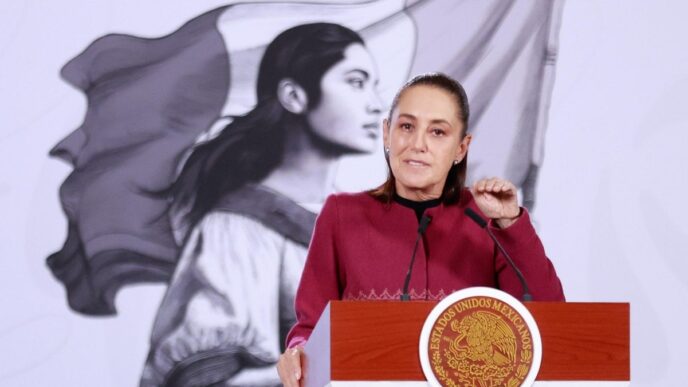 Conferencia de prensa de la presidenta Claudia Sheinbaum anunciando la reapertura de exportaciones ganaderas a Estados Unidos en agosto 2026