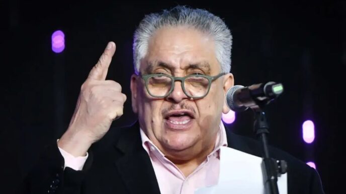 Guadalupe Acosta Naranjo, dirigente nacional de Somos México, durante declaraciones sobre inequidad electoral