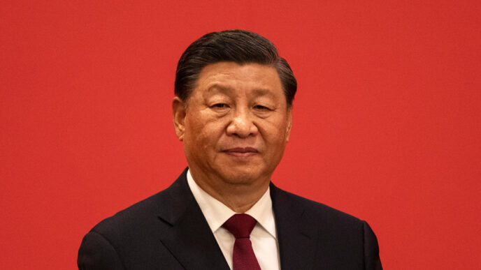 Xi Jinping durante conferencia de inteligencia artificial en Shanghái, China
