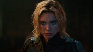 Florence Pugh como Yelena Belova en escena del Marvel Cinematic Universe