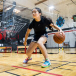 Instalación de Shoot 360 con tecnología de inteligencia artificial para entrenamiento de baloncesto desarrollada por Microsoft