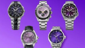 Colección Seiko Edo Purple de relojes morados edición limitada inspirados en el Tokio antiguo
