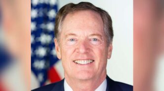 Robert Lighthizer, exrepresentante Comercial de Estados Unidos y arquitecto del T-MEC, durante declaraciones sobre la revisión del tratado comercial